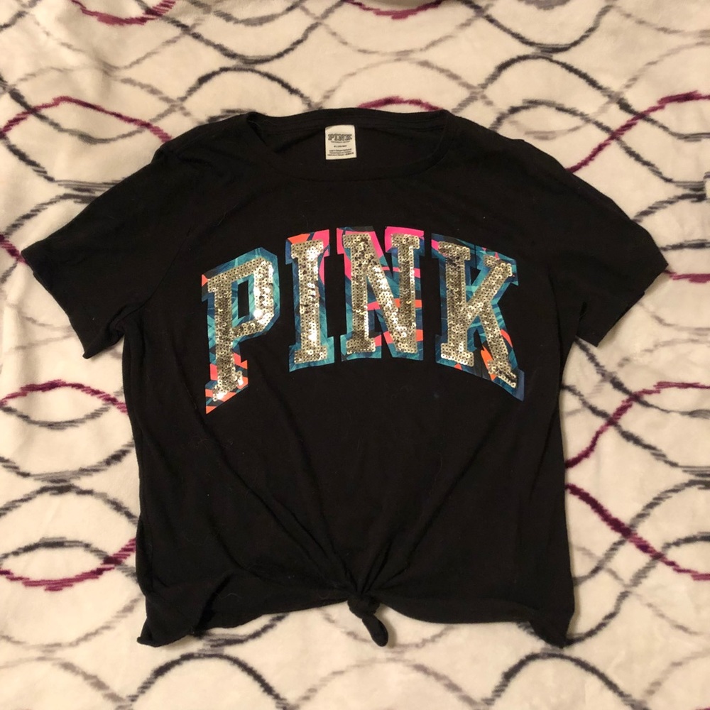 pink sparkly croptop SOLD